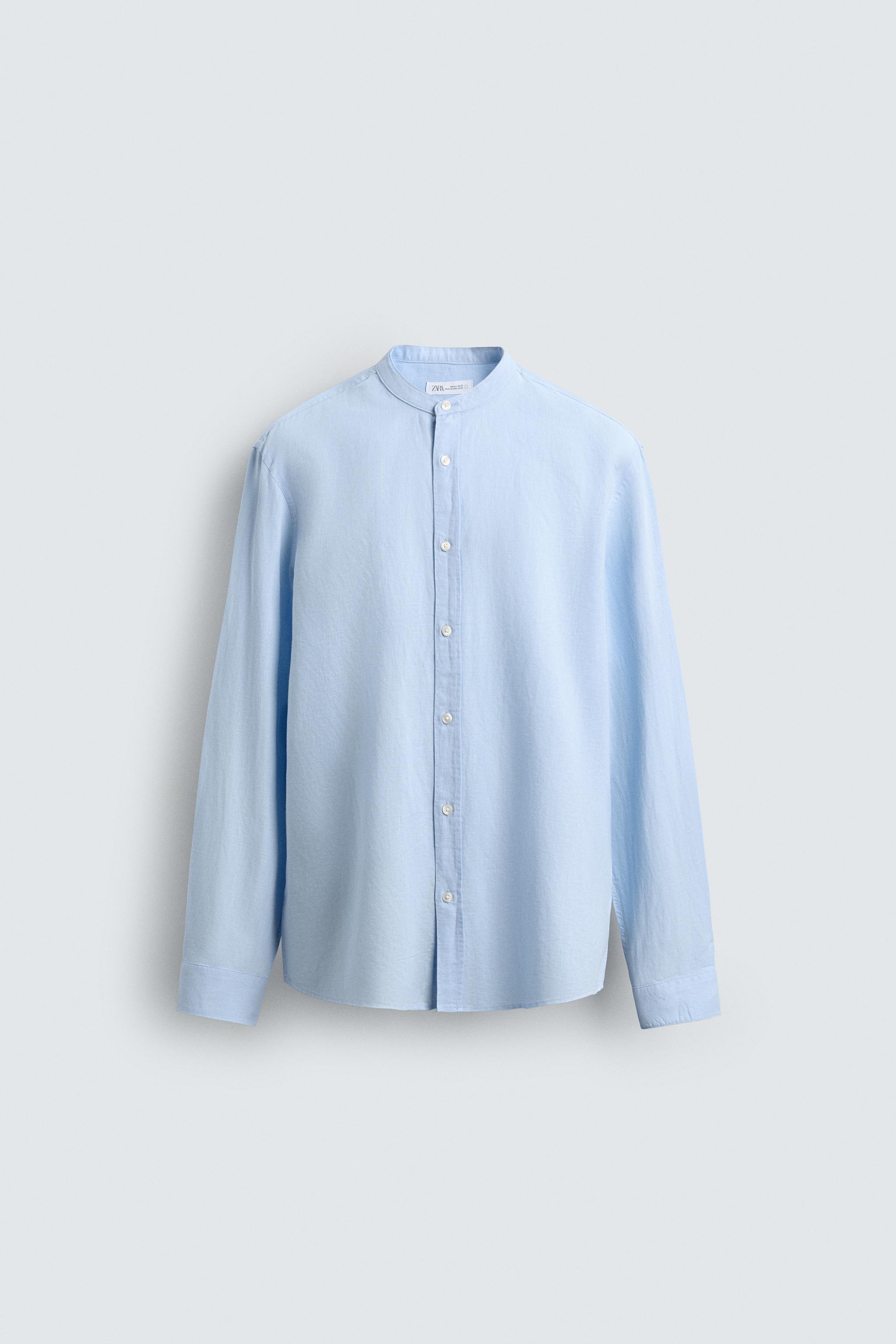 RELAXED FIT LINEN - COTTON SHIRT